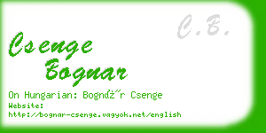 csenge bognar business card